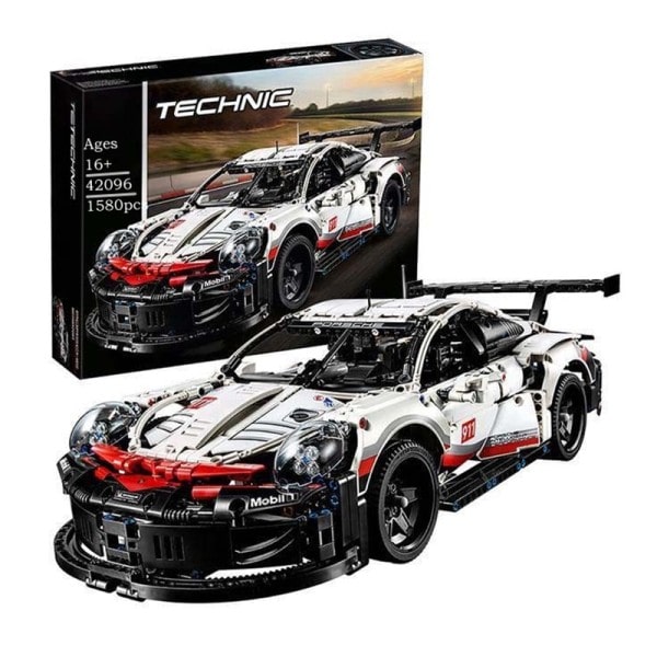 Teknisk Porscheed 911 RSR Super Racing Bygge Klodser Klodser Model Super Bil Legetøj
