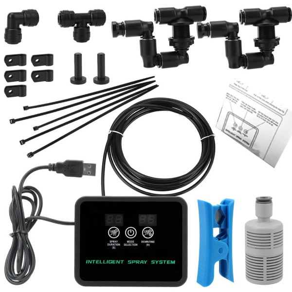 Automatisk Reptiler Imma Touch Skärm Sprinkler Kontroll Elektronisk Luftare Timer Dimma Regnskog Spray System Set