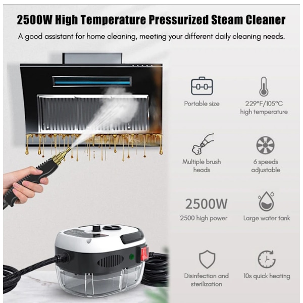 Damp Cleaner Høj Temperatur Sterilisation Air Conditionering Køkken Ejette Hjem