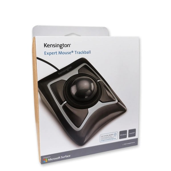 Expert Trackball Mus Universal USB Optisk Mus med Scroll Ring Large Ball