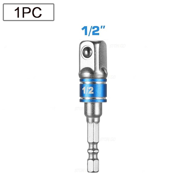 3 bitar Impact Driver Socket Förlängning Adapter Utökad Omvandlare Power Drill Sex Till Hög Speed Mutter Hane Firkant skiftnyckel