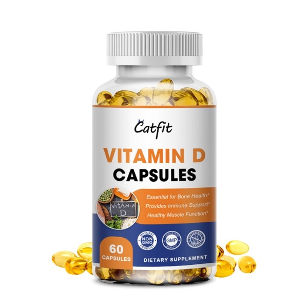 Vitamin D Kapsel Anti-kondrose Helse og Energi Omsorg Beinhelse Kalsium Absorpsjon Antidepressiv Daglig tilskudd