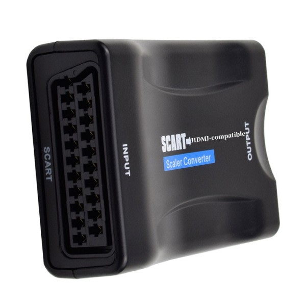 SCART Til HDMI kompatibel Video Lyd Konverter AV Signal Adapter Receiver For HDTV Sky Box