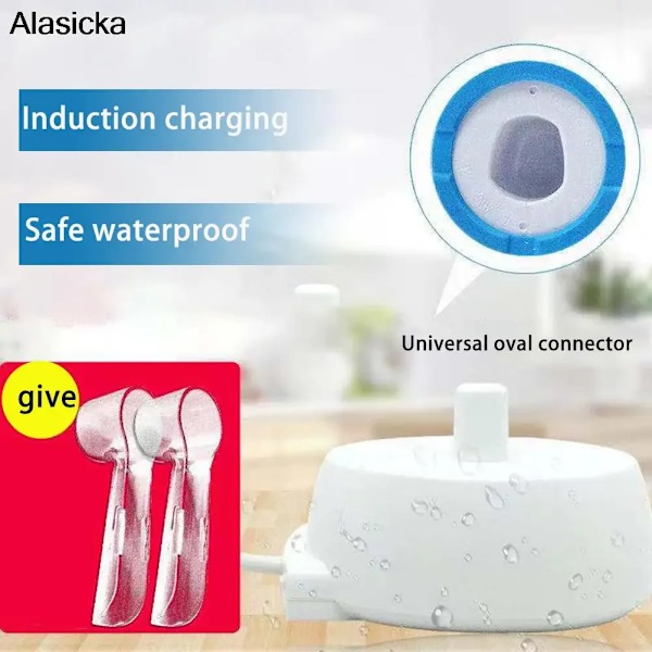 USB Plug Ersättning För Oral B 3757 Serien D12 D20 Elektrisk Tandborste Laddare Induktiv Laddning Bas adapter