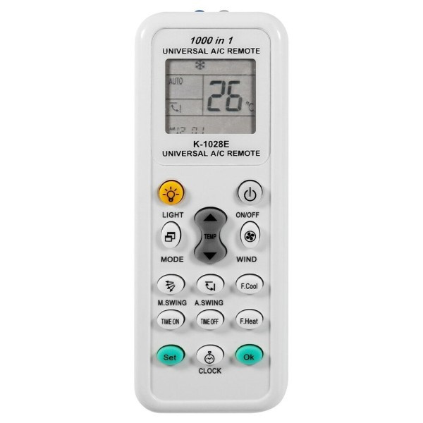 1000 in 1 Universal Fjernbetjening Kontrol K 1028E AC Digital LCD til Air Conditioner