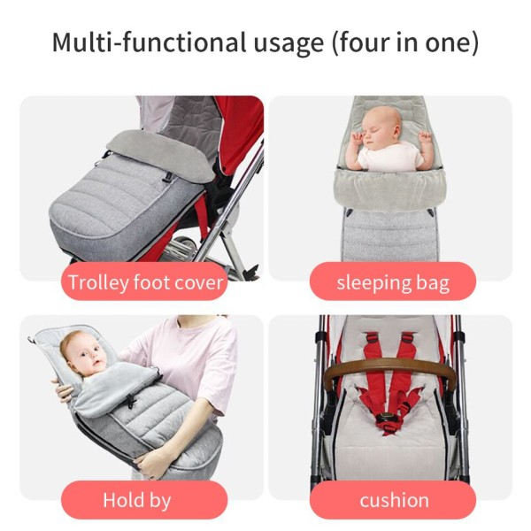 Baby vogn sovepose nyfødt vindtett pute fotpose vogn soveposer