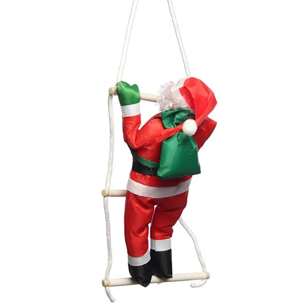 jul tomten klättring stege docka jul träd hängande dekoration inomhus dörr vägg jul hänge