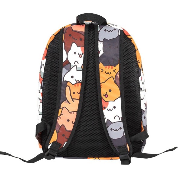 Anime Neko Atsume Kvinner Ryggsekk Tegneserie Mochila for jenter gutter reise ryggsekk