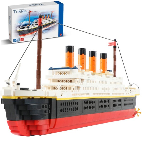 Mini World Famous Film RMS Titanic Skip Modell Bygning Klosser Figurer Båt Venner Klosser Leker