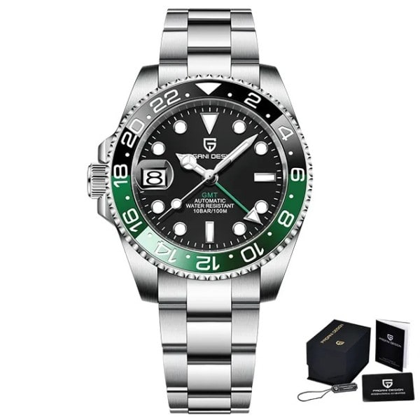 Ure Mænd' Luksus Sapphire Automatisk Mekanisk Ur 40MM rustfrit stål vandtæt ur