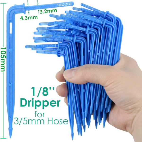 Have automatisk vanding system dryp vanding 4-vejs 3/5mm 2-vejs dryp pil sender potte plante 20 sæt drivhus