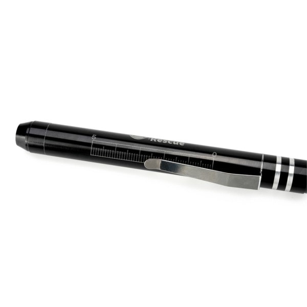 Rescue LED Penna Light Sköterska Led Medicin Penlight med Pupill Gauge och Linjal 2st