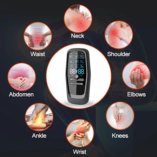 Hög kvalitet Tens Muskel stimulator premium Elektrisk EMS Akupunktur Kroppsmassage Digital terapi Maskin Elektro stimulator
