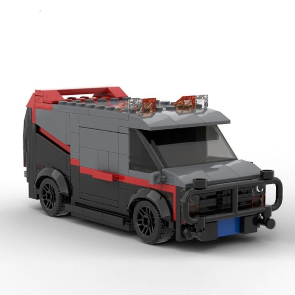 Teknisk Bil A-Team Van SWAT Team Lastbil High-Tech Bygningsblokke MOC City Politi Bil Brick Legetøj