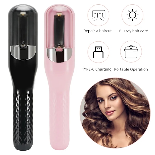 Hius Hurjatut päät Leikkuri Lataus Ammattimainen Hiusten leikkuri Smooth End Leikkaus Clipper Beauty Set