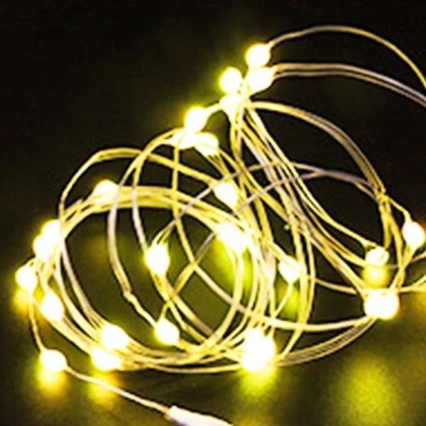 10 stycken koppar tråd LED snöre ljus semester fe ljus