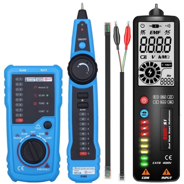 FWT11 Hög Kvalitet RJ11 RJ45 Cat5 Cat6 Telephone Wire Tracker Tracer Toner Ethernet LAN Nätverk Kabel Tester Line Finder