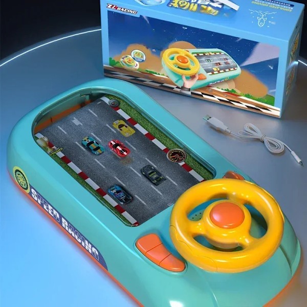 Rc biler racing eventyr spil konsol bil simulering kørsel rat hjul børn's puslespil legetøj