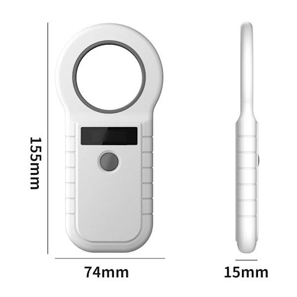 134,2KHz RFID Dyre Læser 15 cifre 125KHz Pet ID Scanner