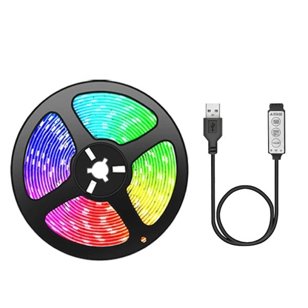 RGB 5050 Led nauha Light Bluetooth App Ohjaus 5V USB Led Teippi Joustava nauha diodi teippi