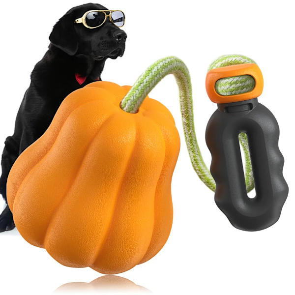Iso koira puru lelut aggressiivisille purupursuille heavy Duty Dental Dog Pumpkin lelut