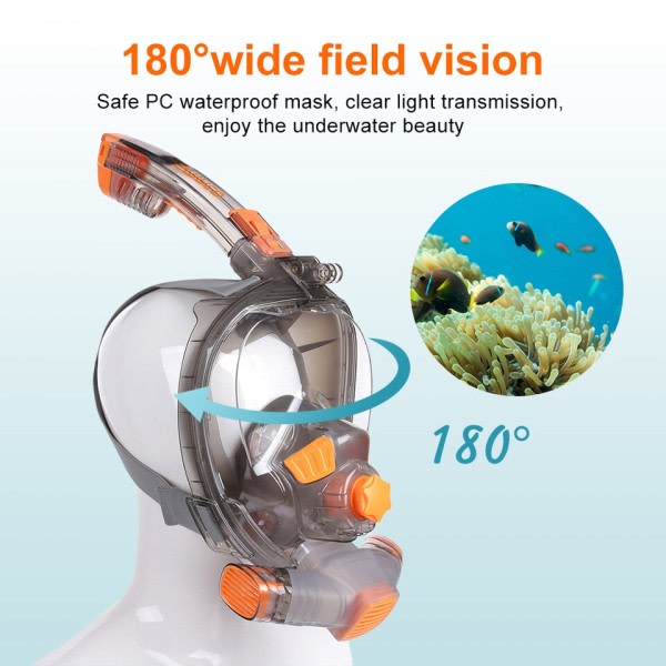 Hel ansikte Scuba Dyk mask för vuxen Anti dimm glasögon