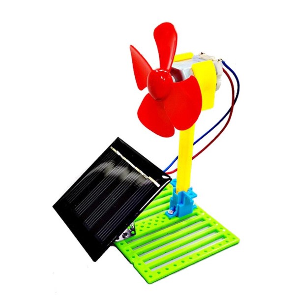 Roman Soldrivna Elektriska Fläktar Gör-det-själv Fysik Motor Krets Device Kit Science Toy Educational Fysical Experiment