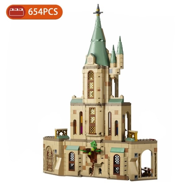 MOC Kreative Idéer Klassisk Film Dumbledore's Kontor Slot Bygning Bygning Klodse Model Klodser Børne legetøj