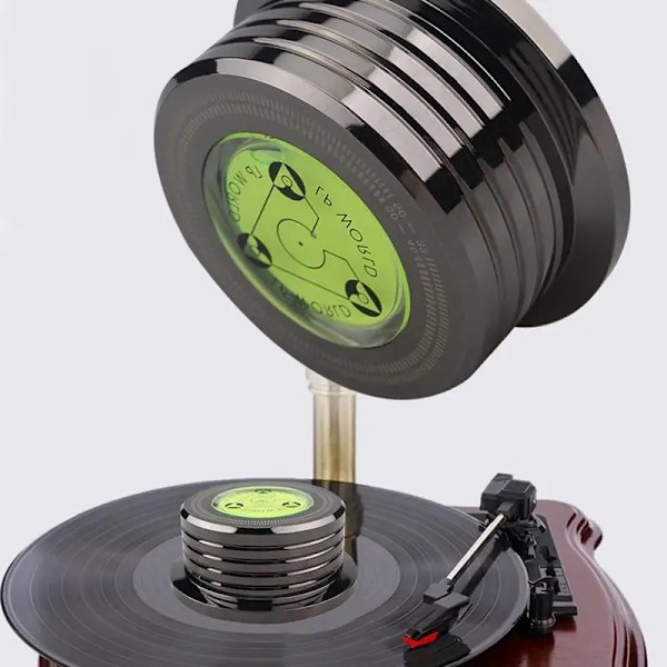 Universal Vinyl Plåt Skivspelare Aluminium Spelare Med Level Stabilisator Klämma Legering Vikt
