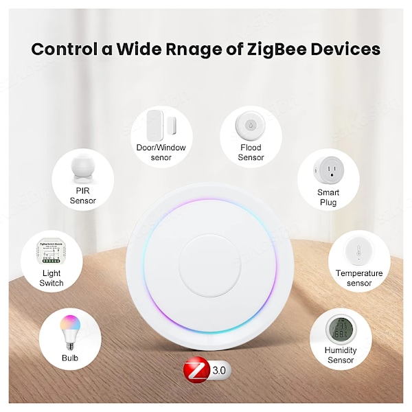 Zigbee 3.0 Gateway Hub Fungerar med Homekit Tuya Smart Home
