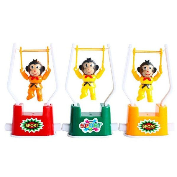 Funny Wind Up Legetøj Novelty Abe Somersaults Clockwork Legetøj Gymnastik Spil til børn