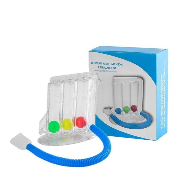 Lung funktion andning motionär 3 bollar andning tränare  Vital kapacitet lung funktion förbättring rehabilitering utrustning