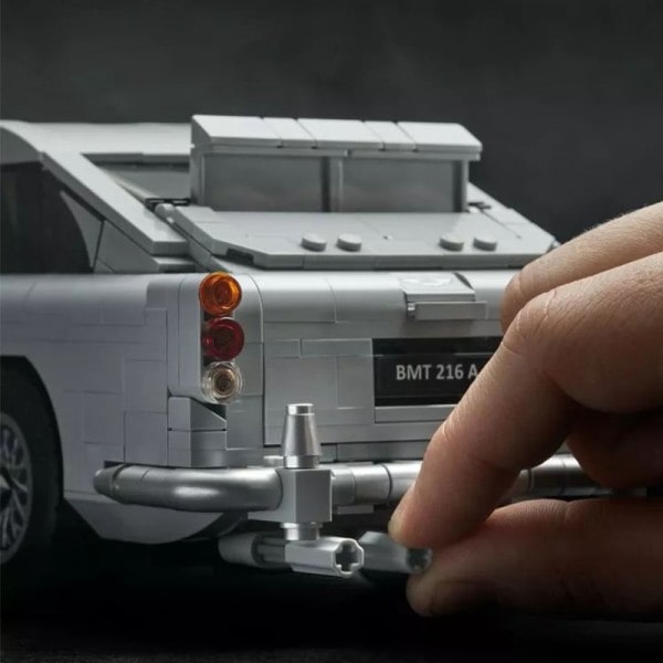Tekninen James Bond DB5 Aston Martin Klassinen Auto rakennus lohkot lelut lapsille