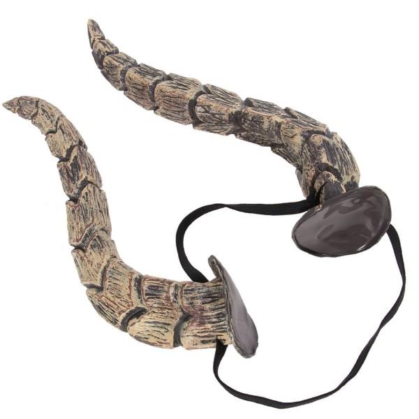 Horn Pannband Horn Halloweencosplay Forcostume Svart Hår Får Vamge Get Party Hörselplagg Hörplagg