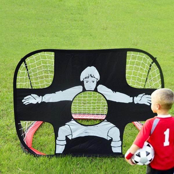 Lapset Lapset taitettava jalkapallo portti verkko maali pallo harjoittelu jalkapallo harjoittelu mini verkko ulkokäyttöön sisätiloihin hauska peli