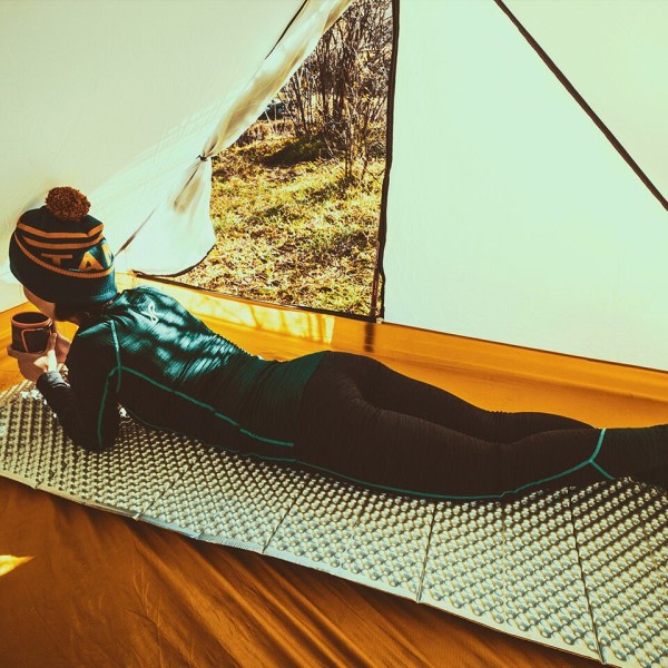 Camping matte bærbar soveunderlag piknik skum seng madrass