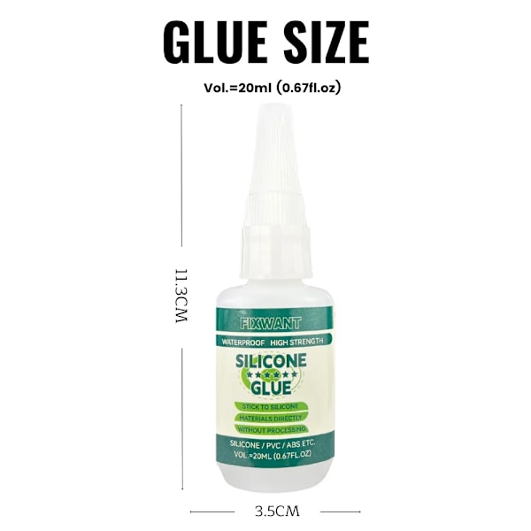 Højkvalitets Silicone Lim - Ideel til TPR/TPU/PVC/ABS/Latex Læder og Træ