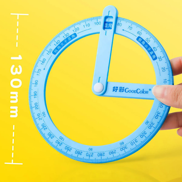 360-graders Pointer Protractor Lineal Måle værktøj