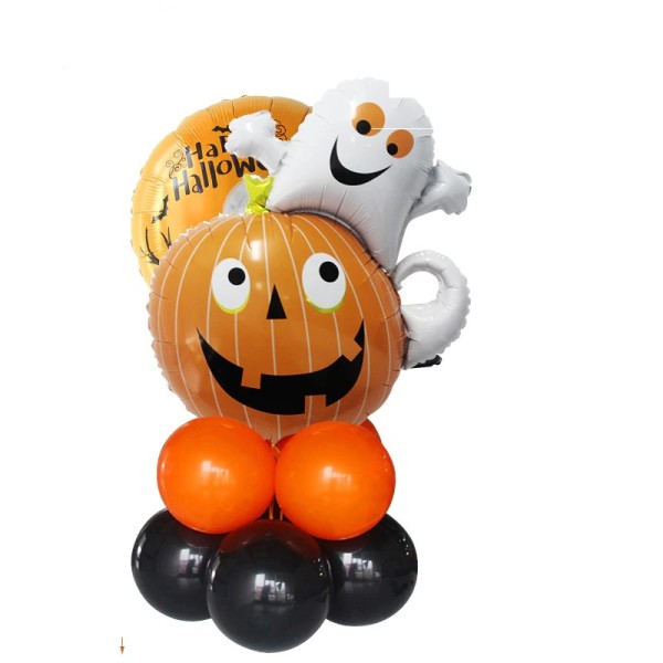 Halloween græskar spøgelse heks flagermus folie balloner sæt