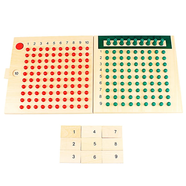 Montessori Koulutus Puulelu Kerto ja jako helmet lauta