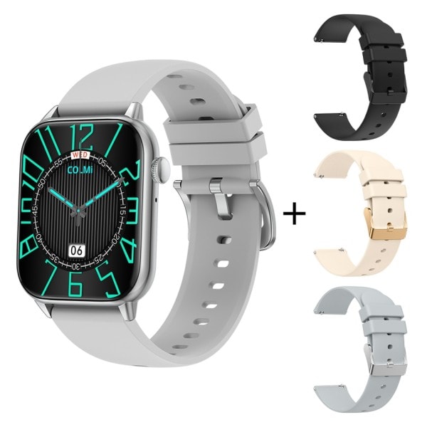 C60 Smartwatch 1,9 tommer Fuld Skærm Bluetooth Opkald Hjerte Søvn Monitor 19 Sport Modeller Smart Ur