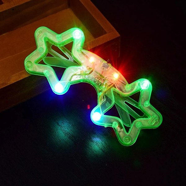 50 stykker LED Light Up Glass Glow In The Dark Glasses