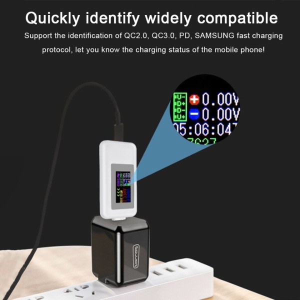 Type-C USB tester strøm spenning strøm tester timing amperemeter