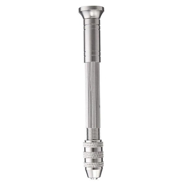 Mini Mikro Aluminium Hand Drill Med Keyless Chuck HSS Stål Twist Drill Bit