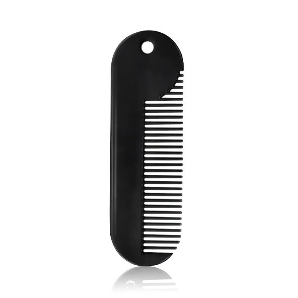 Mini lomme skæg kam metal mænd's barbering børste bærbar ansigtsbehandling hår pleje trimning værktøj