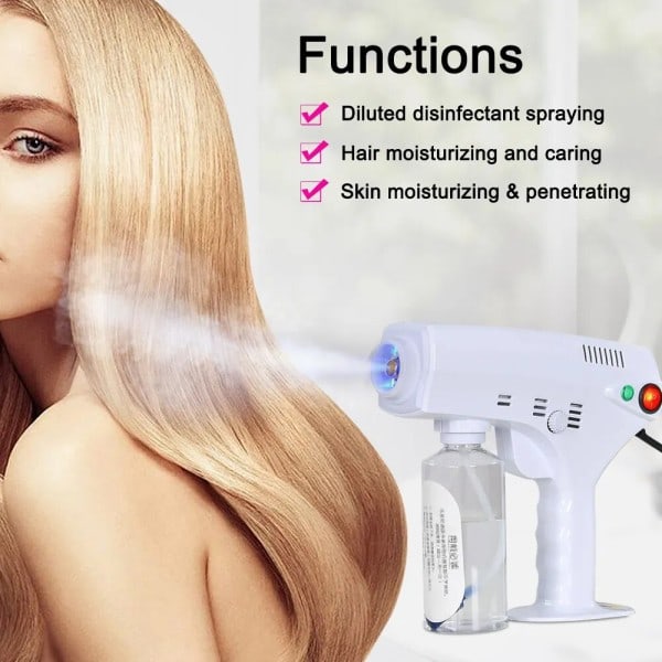Nano Steam Gun Portable Nano Steam Gun Frisør Hydrating Spray Hair Pistool