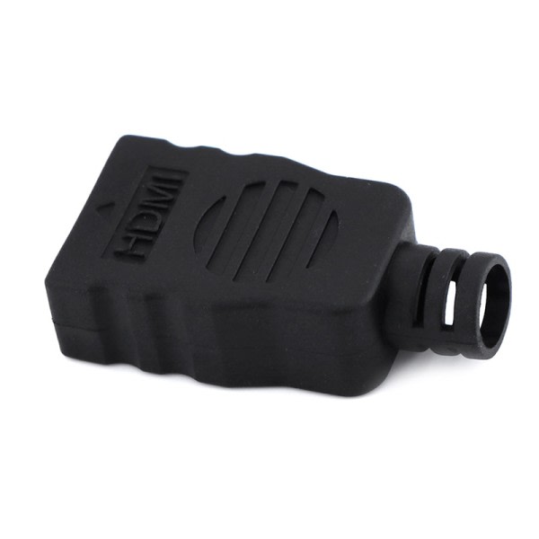1 STK NYT HDMI Han stik Overførsel terminaler Med boks sort farve