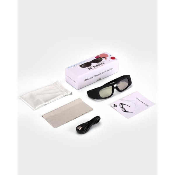 Uppladdningsbart 144Hz DLP Link 3D Active Shutter Glasögon