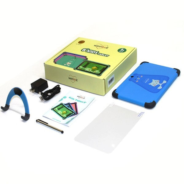 8 Tommer Barn nettbrett for barn Android 11 1280x800 IPS barn studie nettbrett 2GB 32GB Quad Core 4500mAh Wifi6 med stativ