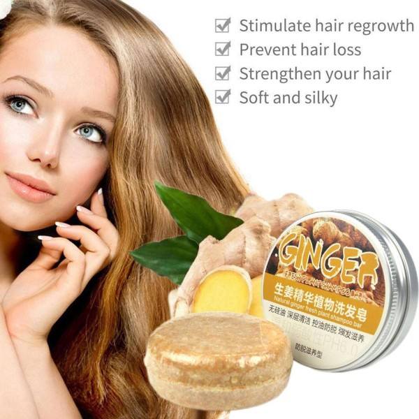 Inkivääri Polygonum saippua hiusten kasvu shampoo saippua kylmä käsitelty saippua hius shampoo